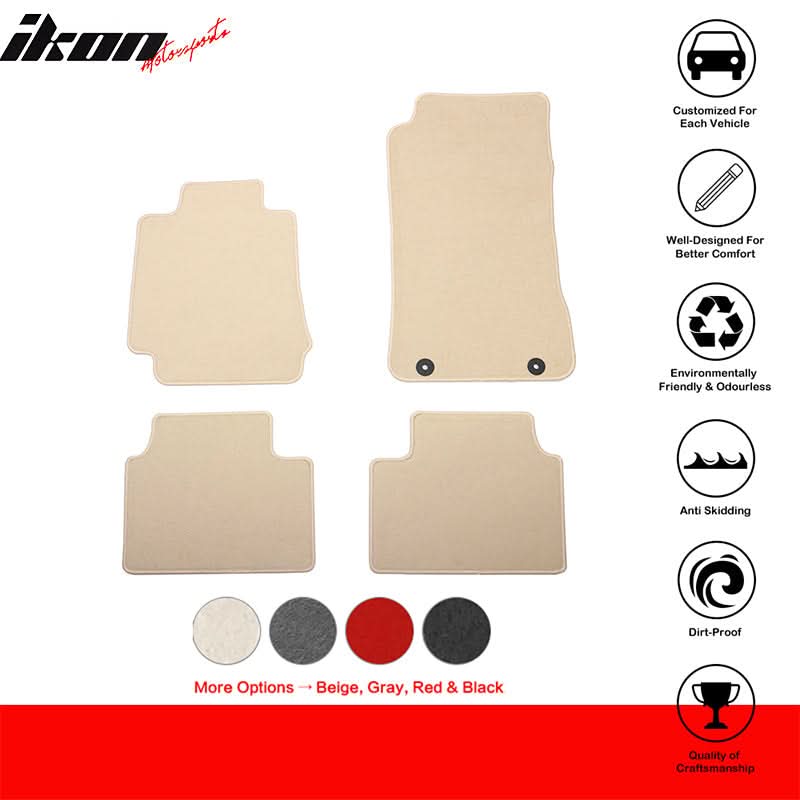 2017-2024 Alfa Romeo Giulia OE Beige Front Rear Floor Mat Carpet Nylon