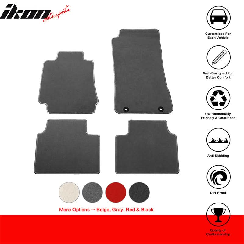 2017-2024 Alfa Romeo Giulia OE Gray Front Rear Floor Mat Carpet Nylon