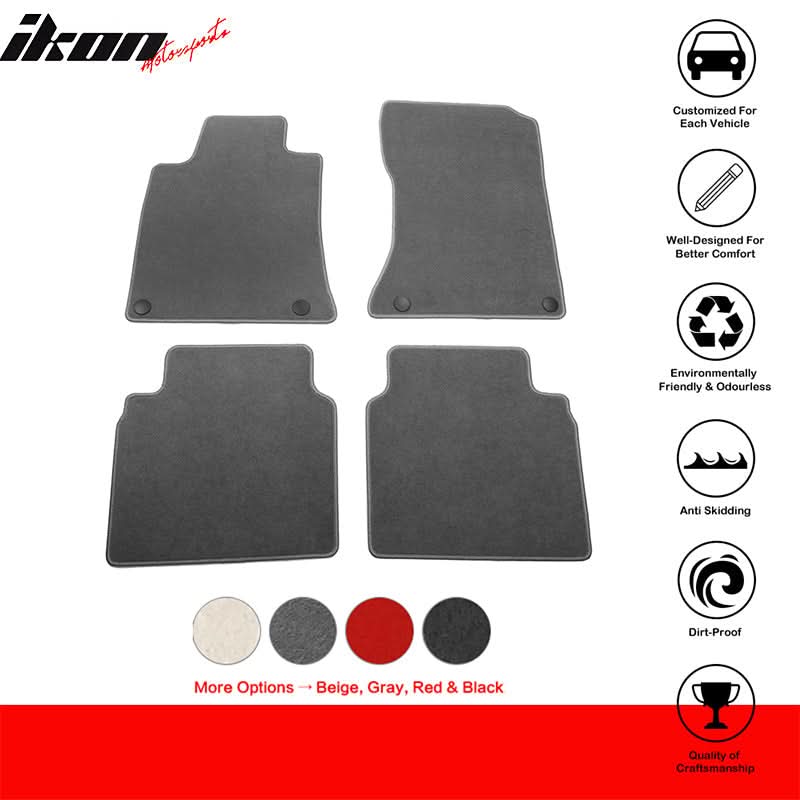 2019-2024Â Nissan Altima 4DR OE Gray Front Rear Floor Mat Carpet Nylon