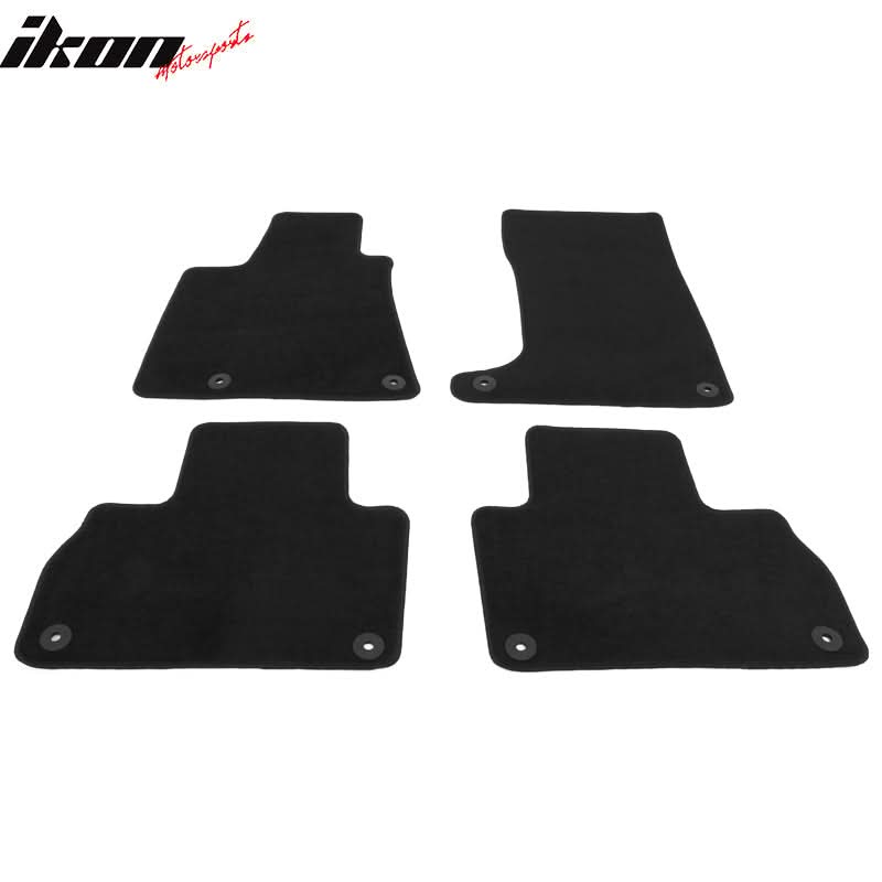 2017-2023 Maserati Levante 4PCS Black Front Floor Mats Carpets Nylon