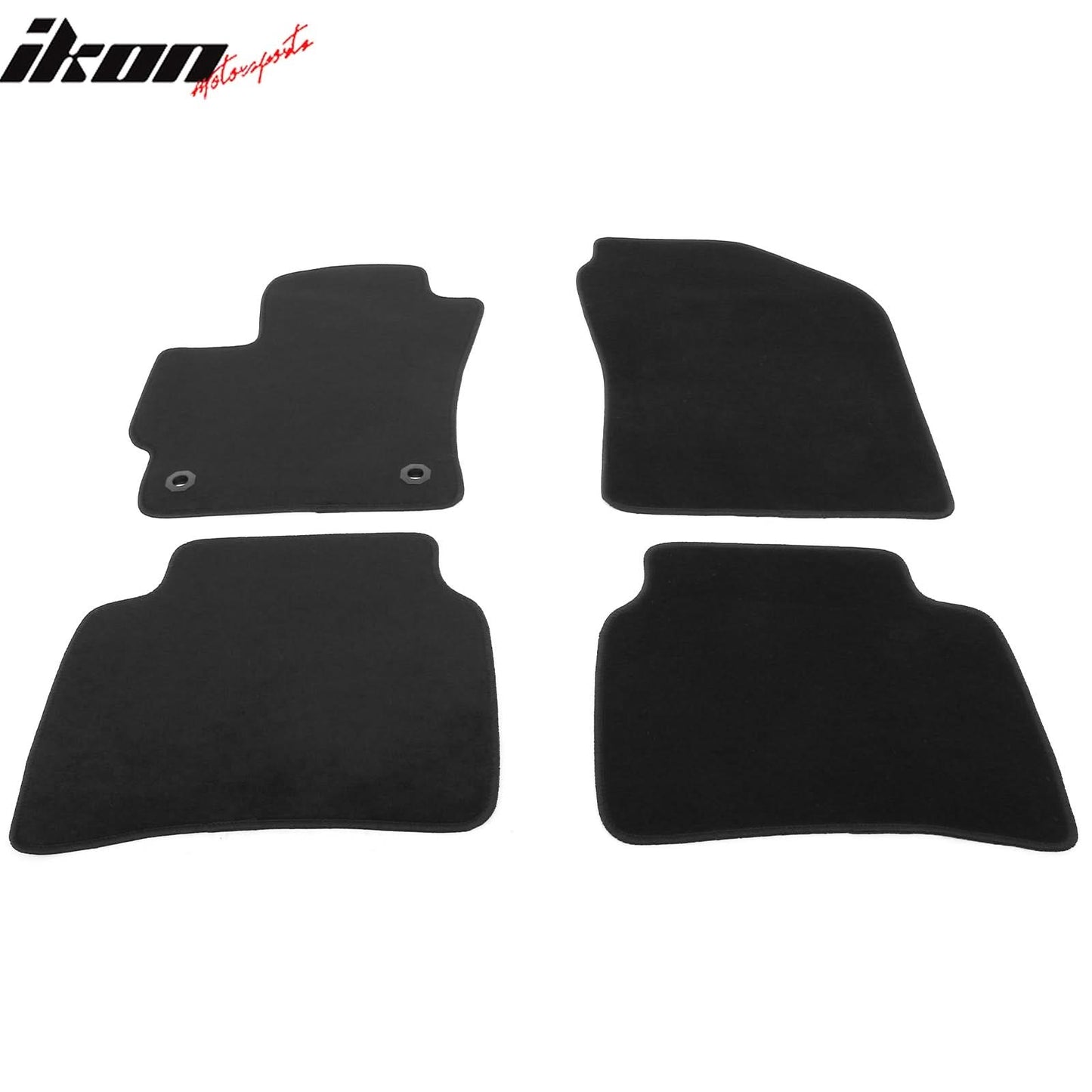 2020-2025 Toyota Corolla Sedan Black Front Rear Floor Mats Nylon 4PCS