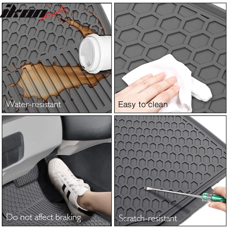 2014-2019 Toyota Corolla Latex Floor Mats Front  Second Row