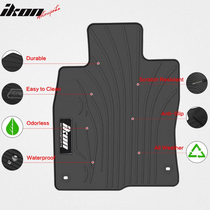 2016-2021 Honda Civic Latex Floor Mats Liner All Weather Carpets