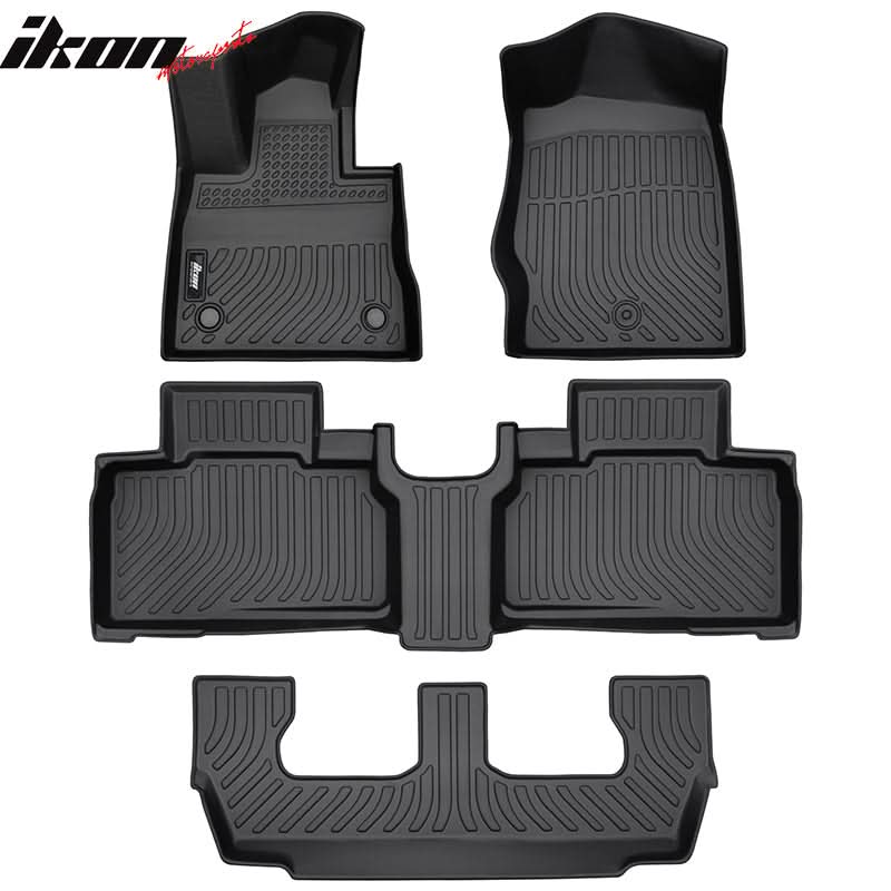 2020-2025 Ford Explorer 7 Seats 3D Floor Mats Heavy Duty Carpets TPE