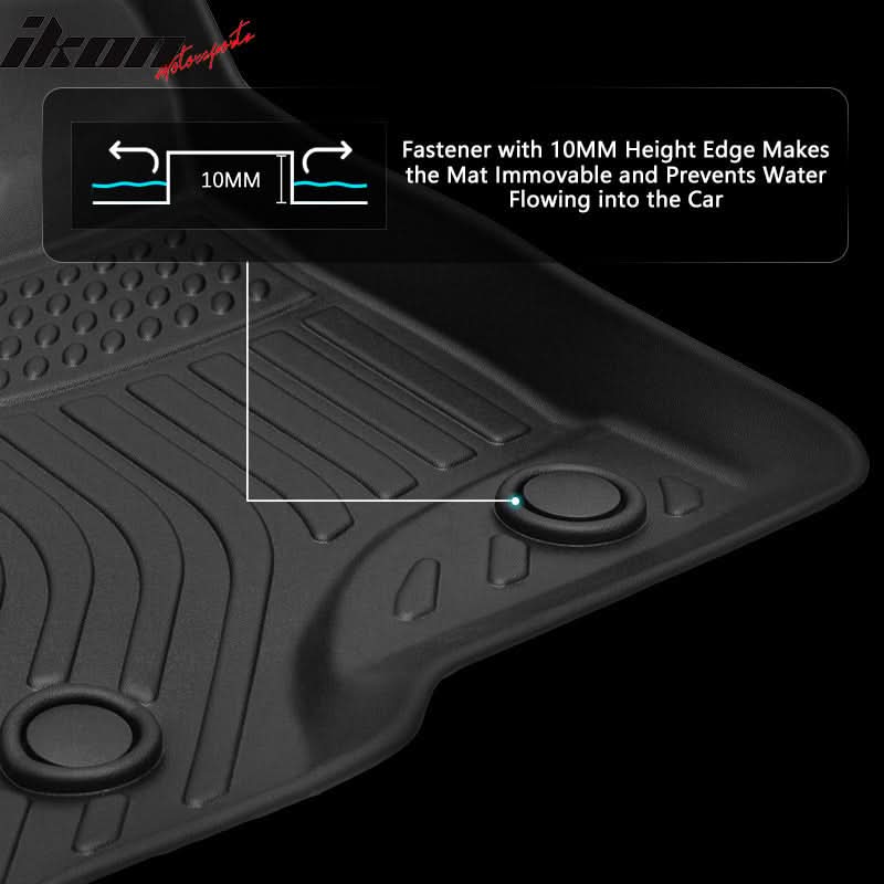 2009-2014 Ford F-150 Super Crew Cab 3D Floor Mats Heavy Duty Liner TPE