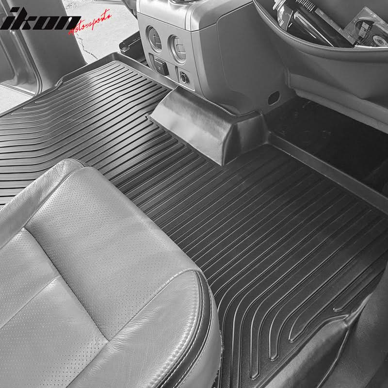 2009-2014 Ford F-150 Super Crew Cab 3D Floor Mats Heavy Duty Liner TPE