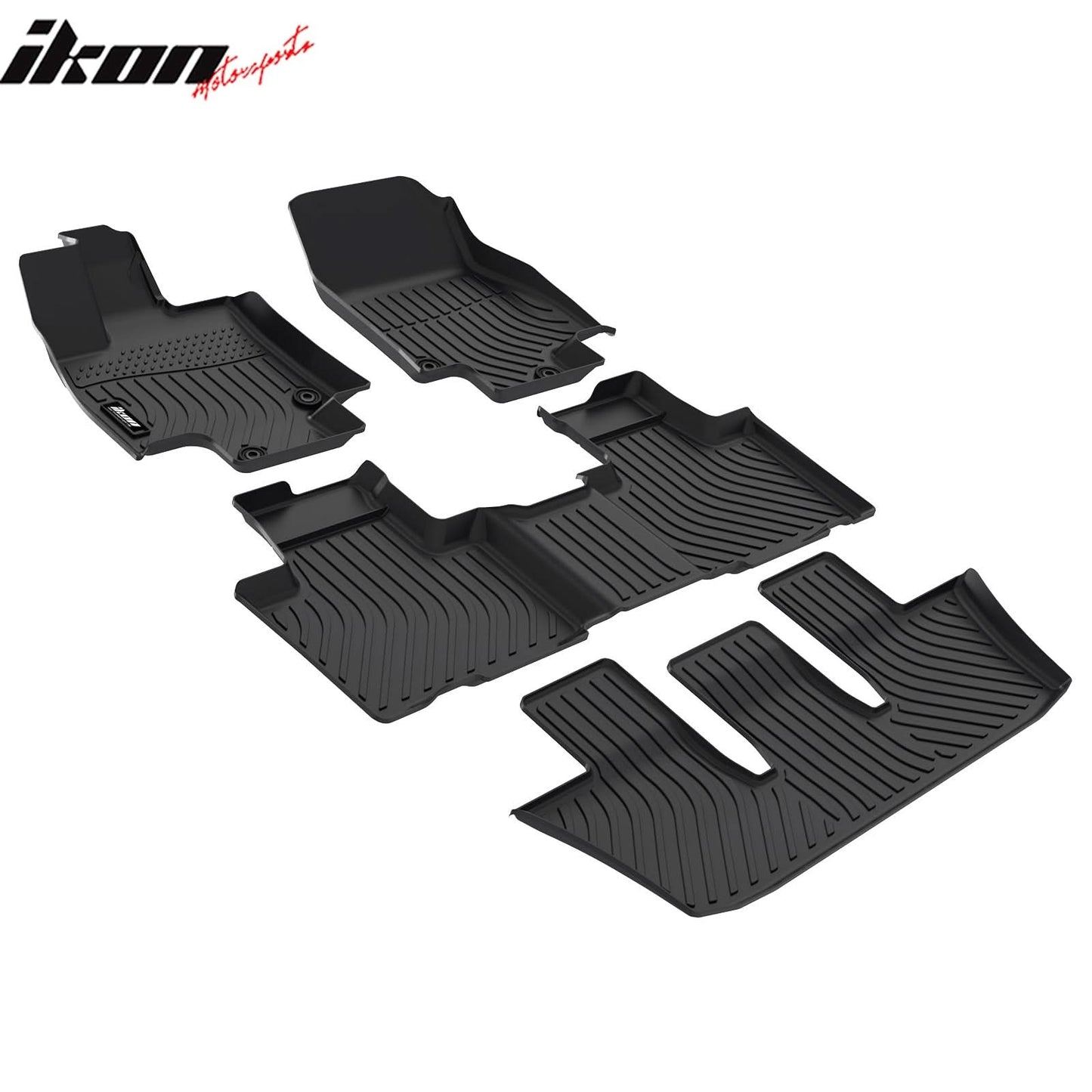 2024-2025 Toyota Grand Highlander 7 Seats 3D Floor Mats Carpet TPE