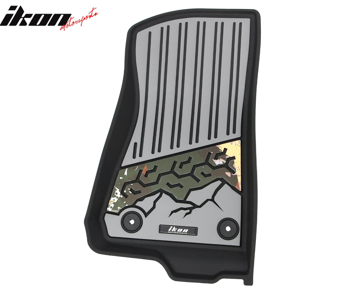 2018-2025 Jeep Wrangler JL Unlimited 4Dr Floor Mats Black Gray TPE