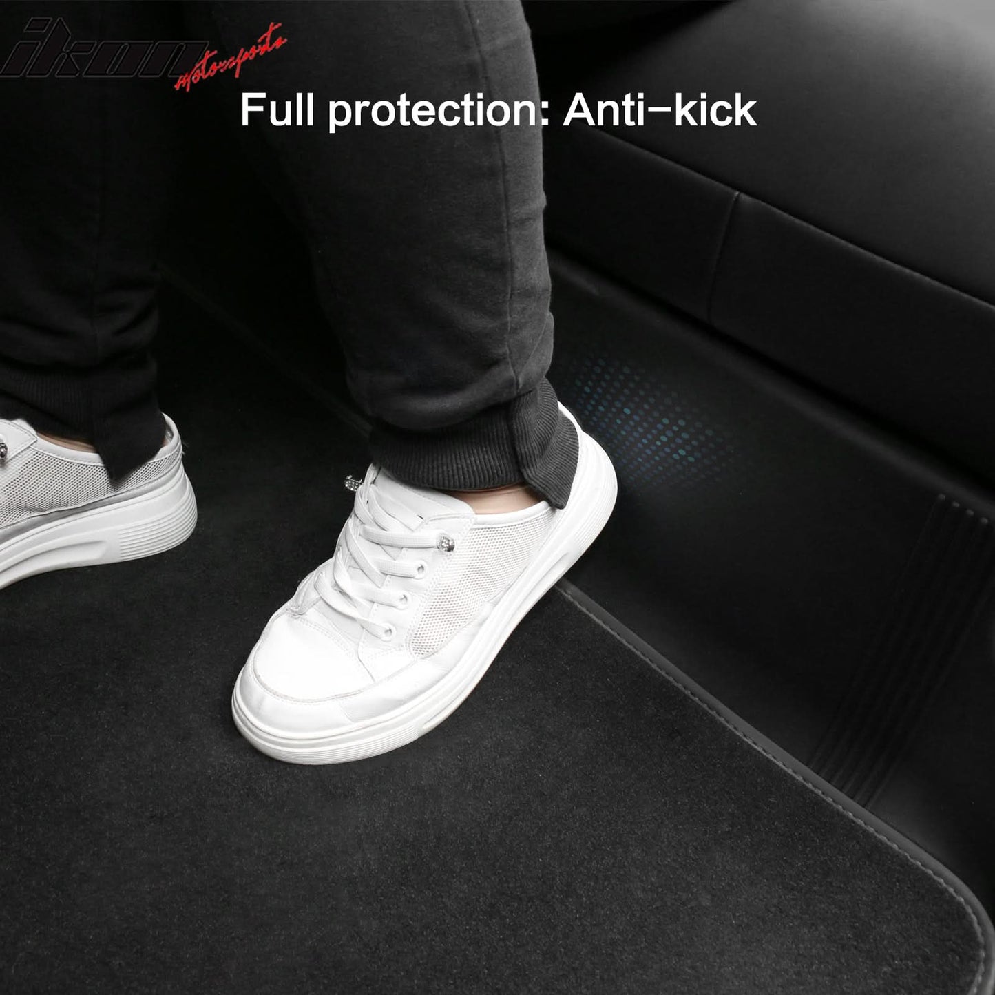 Car Floor Mat for 2020-2024 Tesla Model Y Black Rear Anti-kick TPE