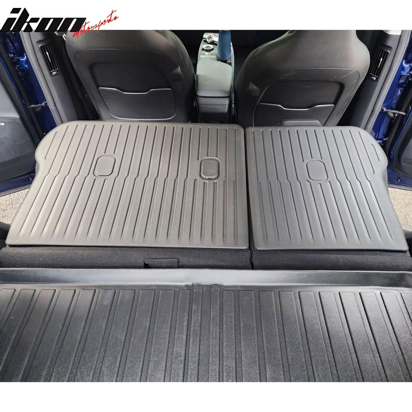 2022-2024 Kia EV6 2PCS All Weather Backrest Mats Cover Liner Black XPE