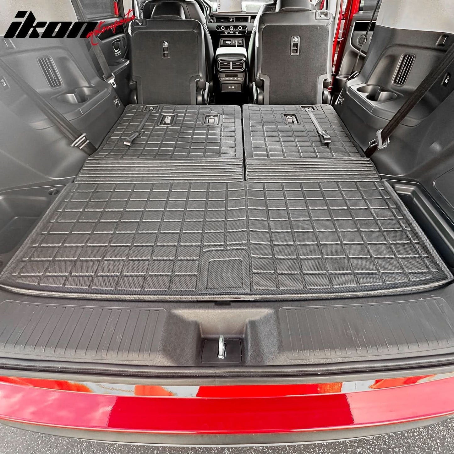 2023-2025 Honda Pilot 1PC Trunk Mat W/ Backrest Mats Liner Black TPE