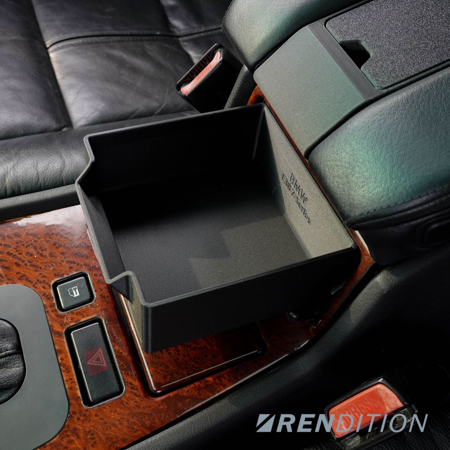 BMW E38 CENTER CONSOLE STORAGE DRAWER