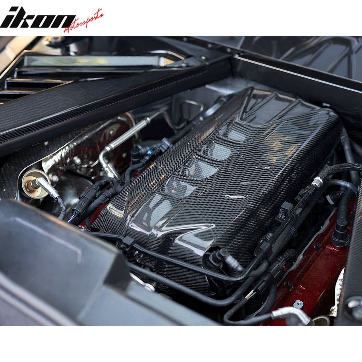 2020-2025 Chevy Corvette C8 6.2L LT2 Engine Cover Dry Carbon Fiber