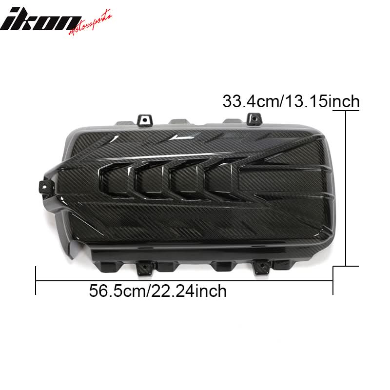 2020-2025 Chevy Corvette C8 6.2L LT2 Engine Cover Dry Carbon Fiber