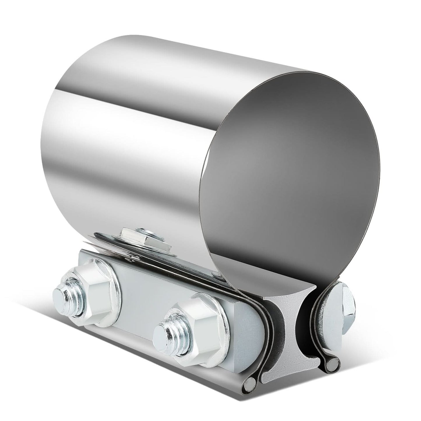 2.0" Butt Joint Exhaust Band Clamp Muffler Coupler Stainless Steel