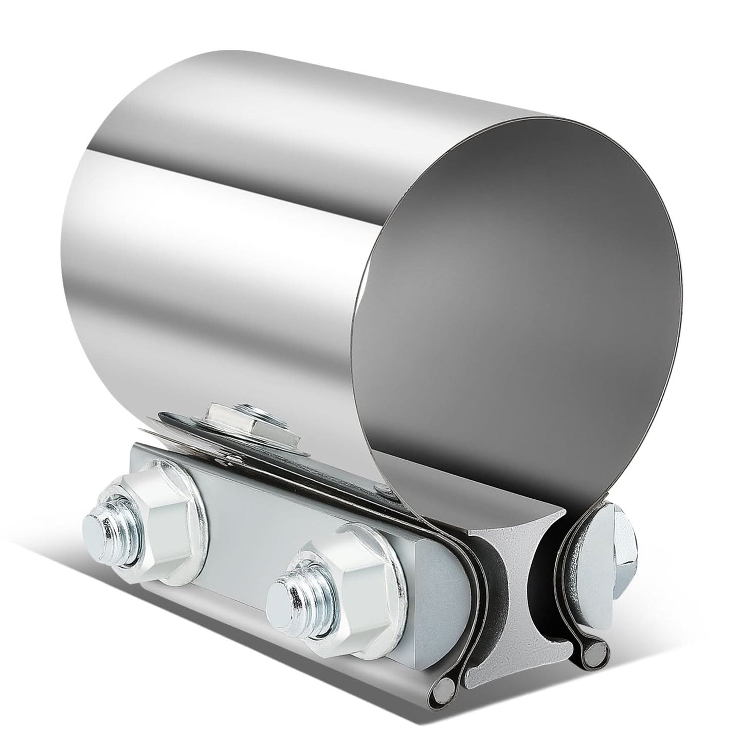 2.25" Butt Joint Exhaust Band Clamp Muffler Coupler Stainless Steel
