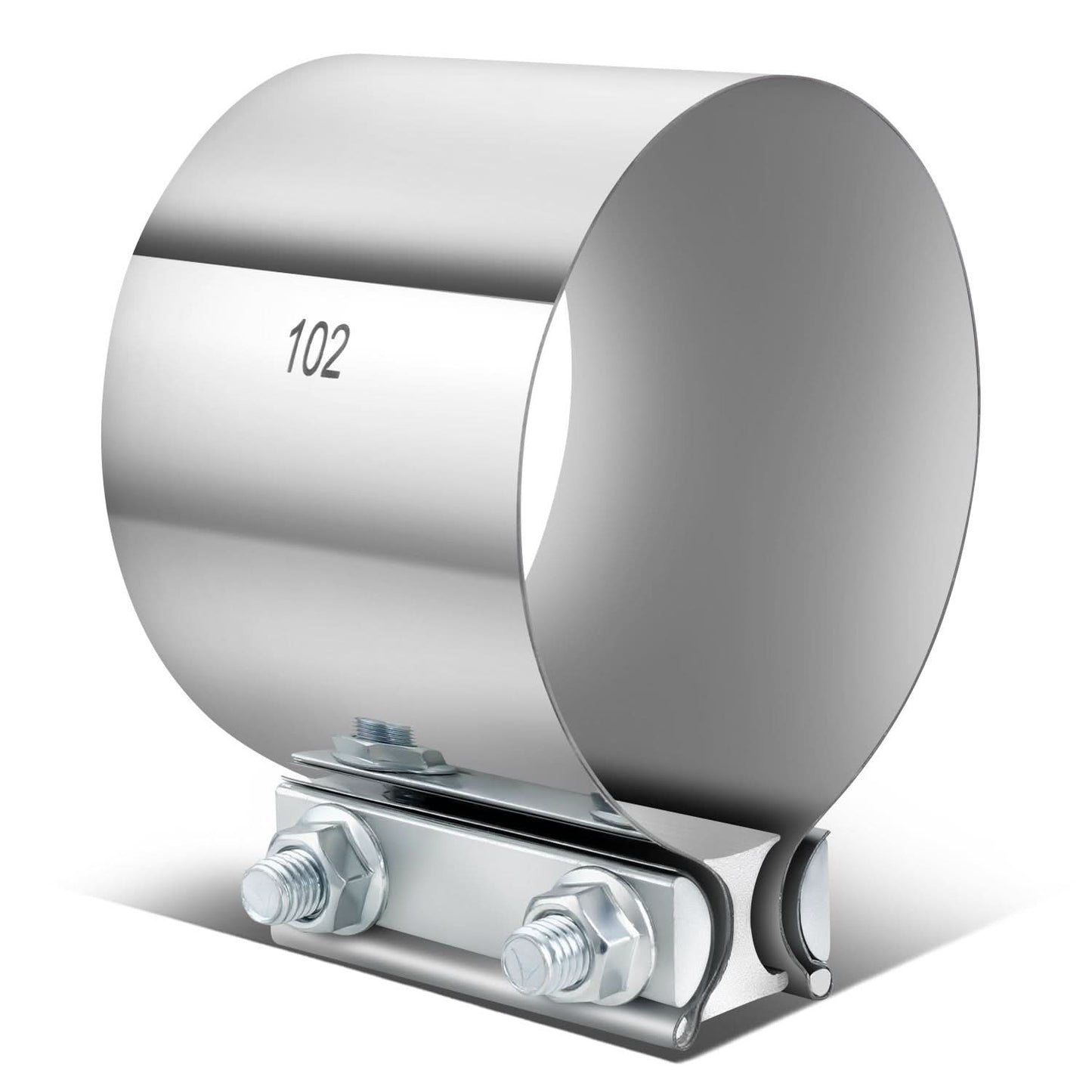 4.0" Butt Joint Exhaust Band Clamp Muffler Coupler Stainless Steel