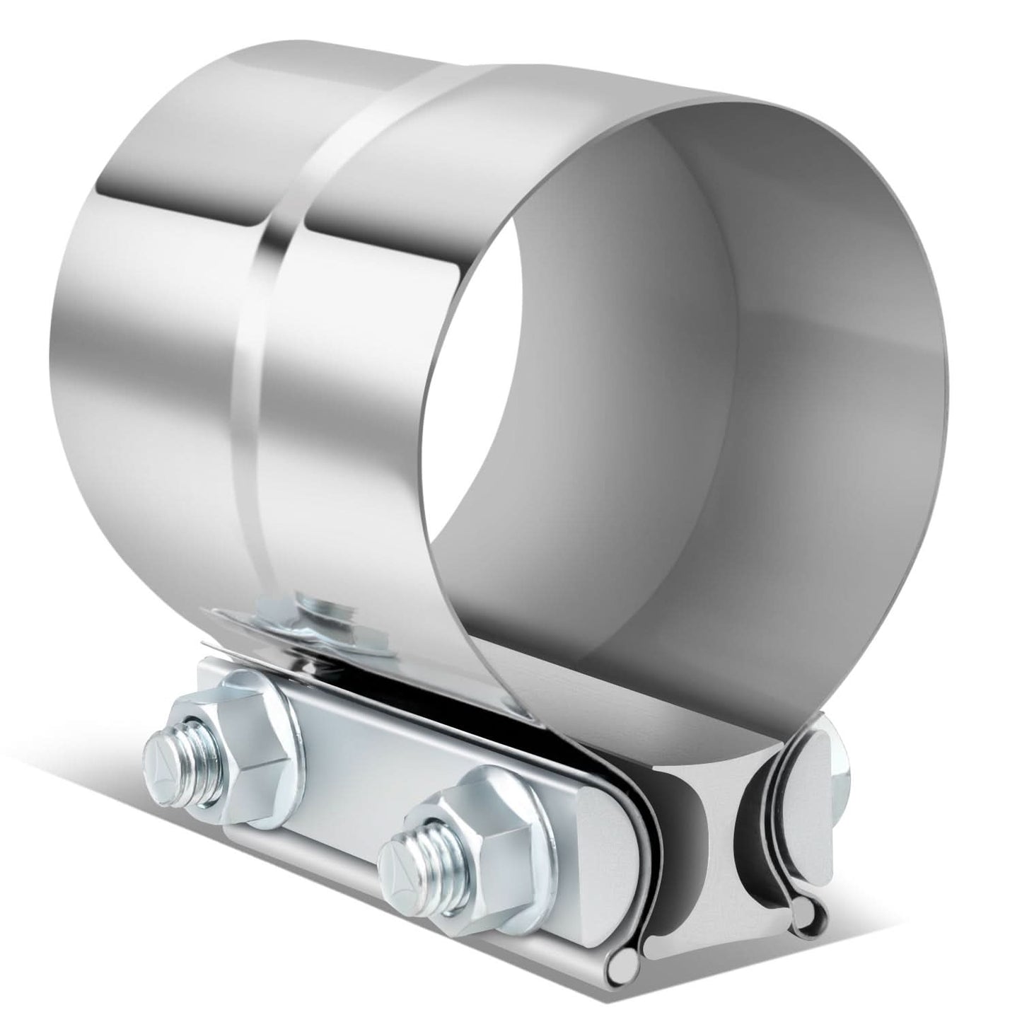 3.0" Lap Joint Exhaust Band Clamp Muffler Sleeve Coupler Stainless Steel
