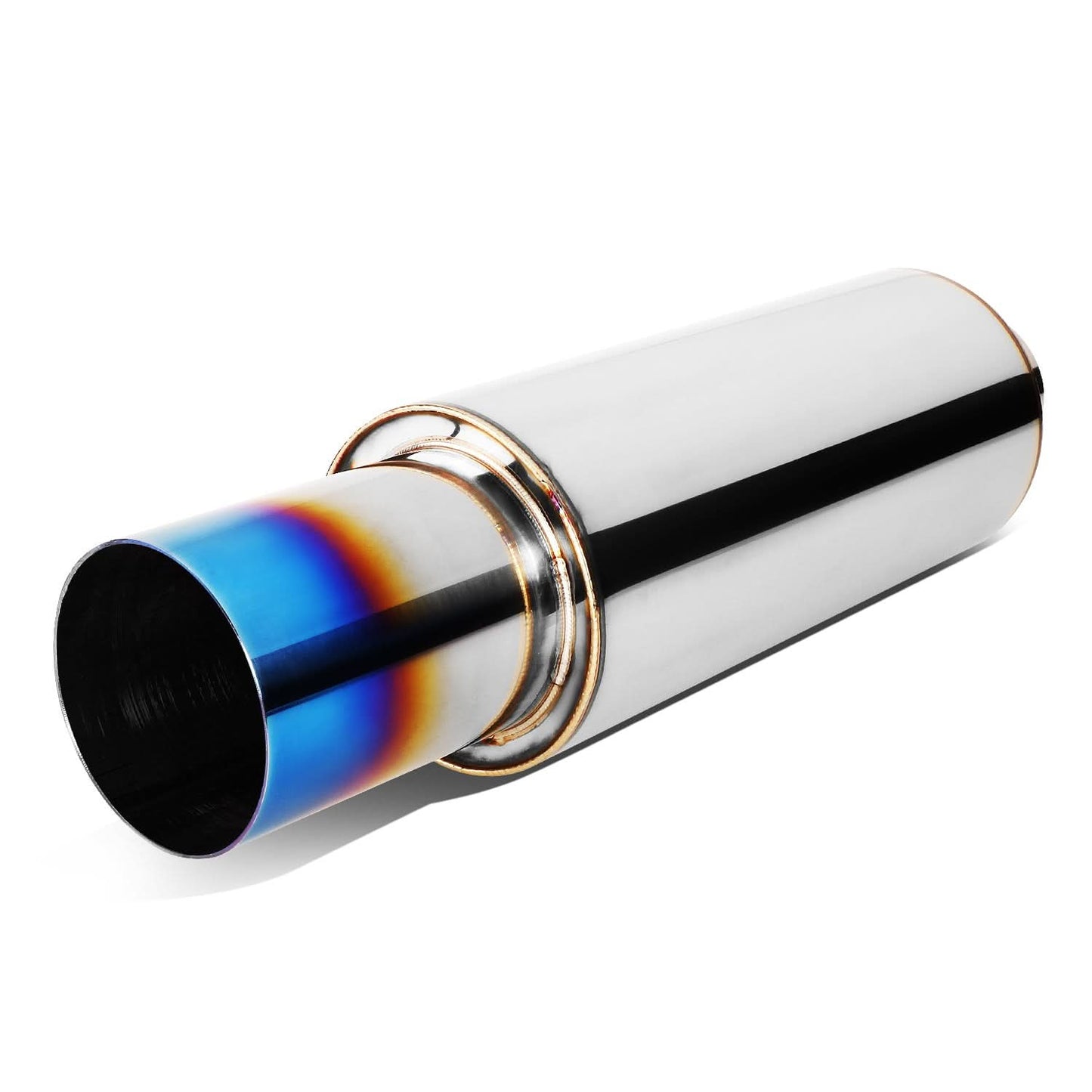 Universal Exhaust Muffler with 3.0" Tip - 14.7" Overall Length