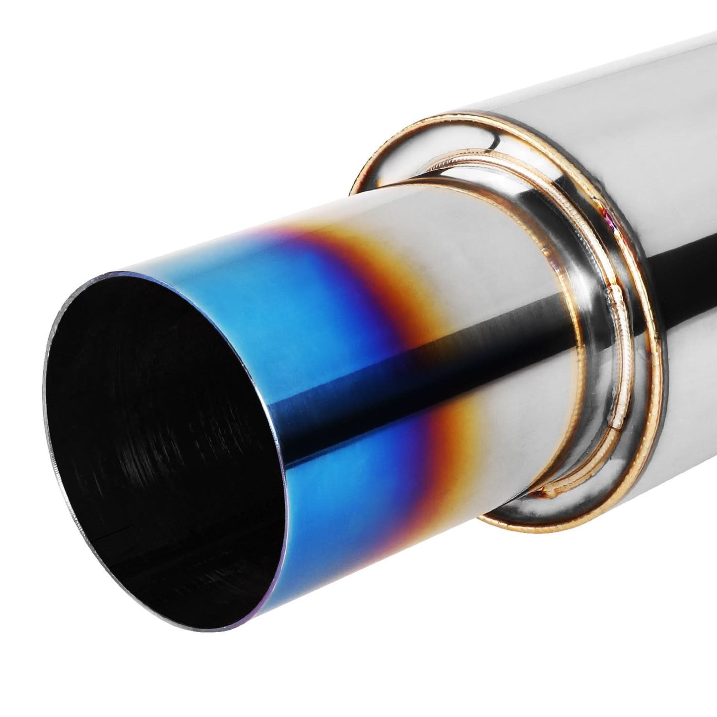 Universal Exhaust Muffler with 3.0" Tip - 14.7" Overall Length