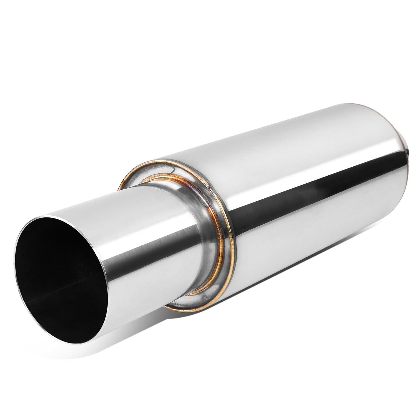 3.0" Outlet Round Exhaust Muffler Tip - Polished Stainless Steel