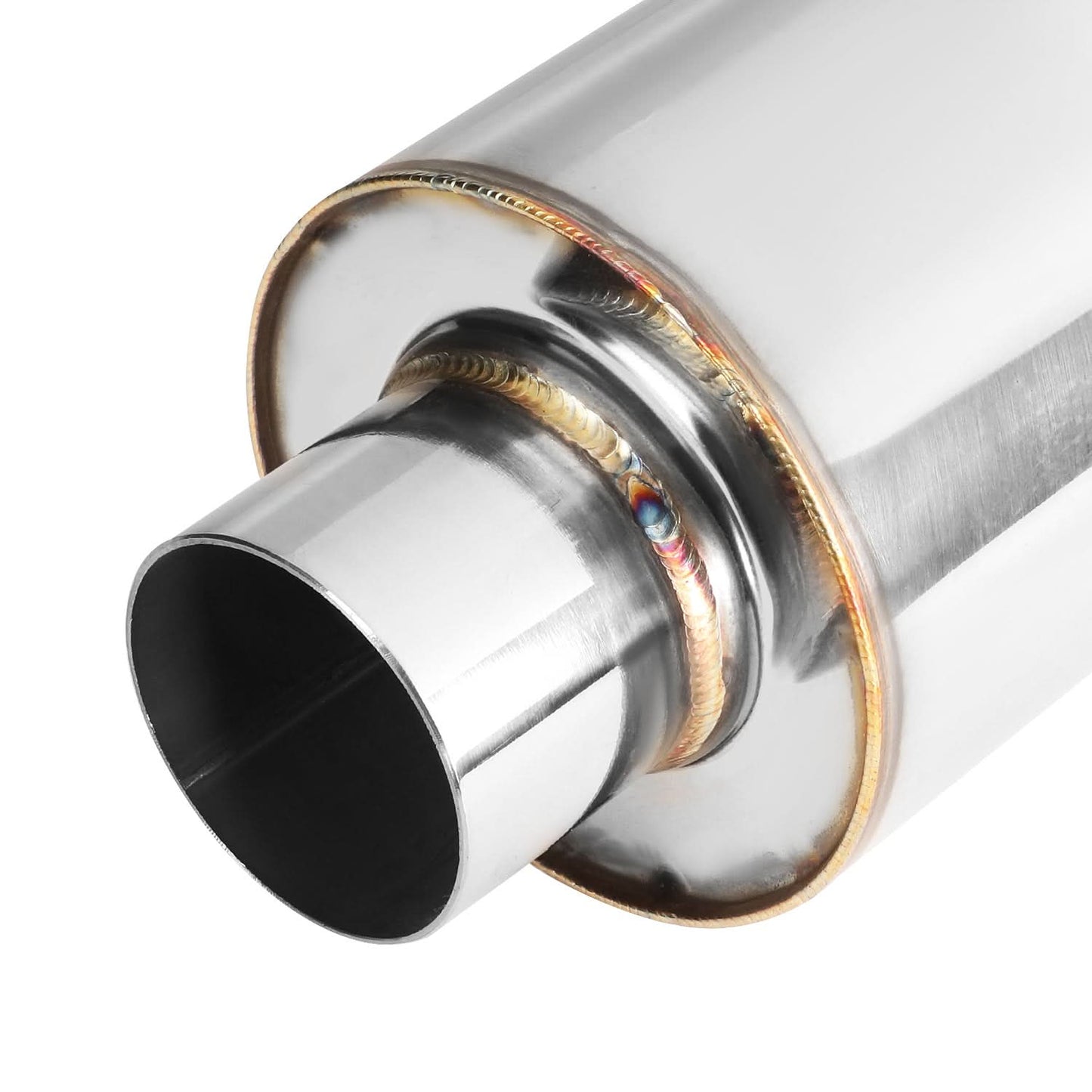 3.0" Outlet Round Exhaust Muffler Tip - Polished Stainless Steel