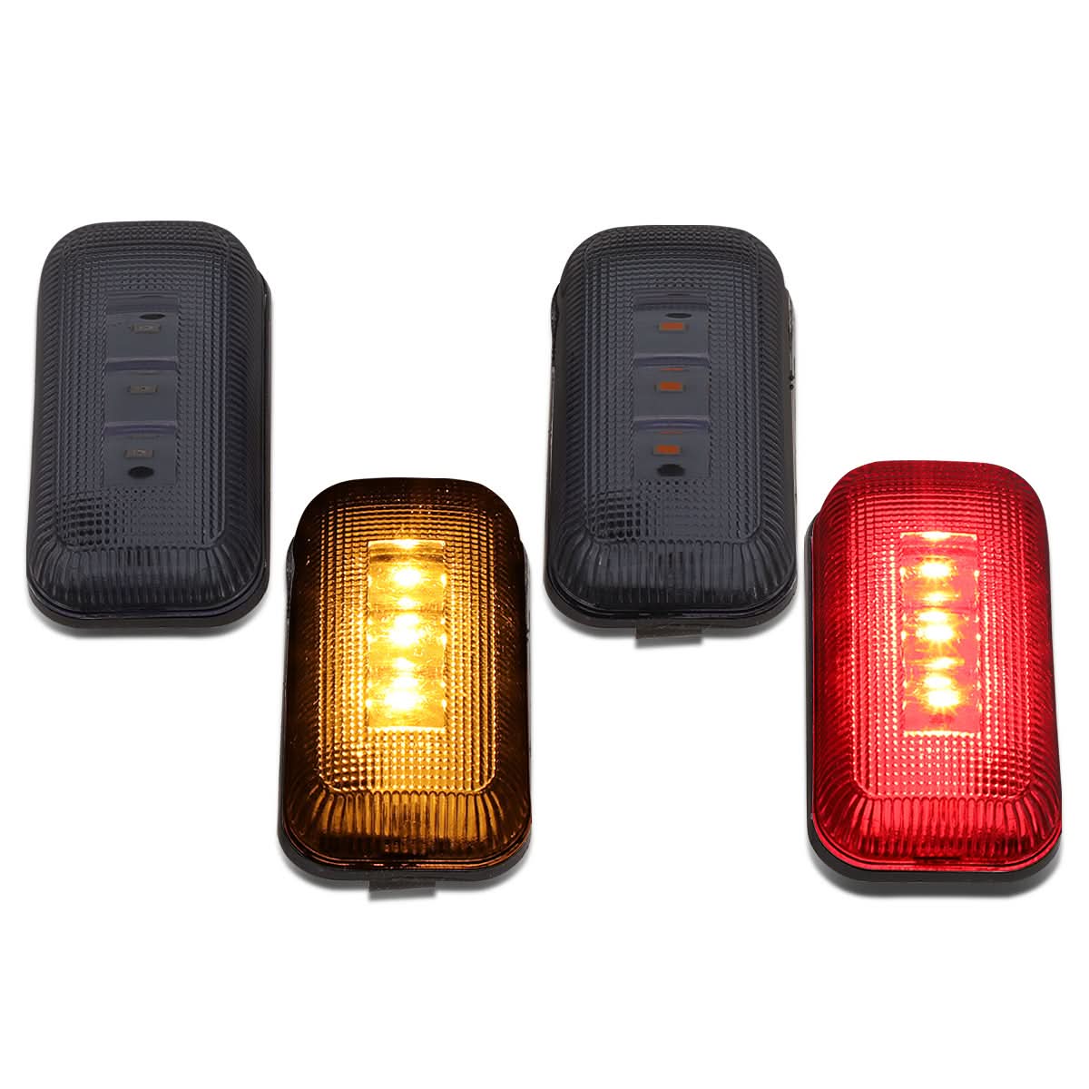 15-19 Chevy Silverado GMC Sierra 2500HD 3500HD Dually Fender Lights Smoked