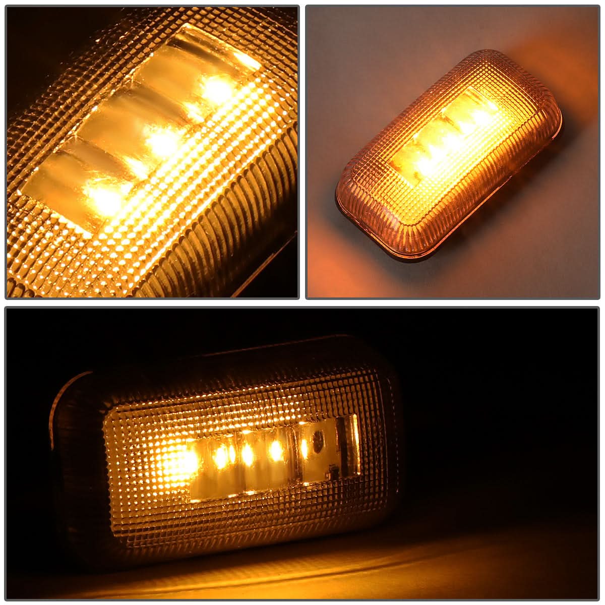 15-19 Chevy Silverado GMC Sierra 2500HD 3500HD Dually Fender Lights Smoked