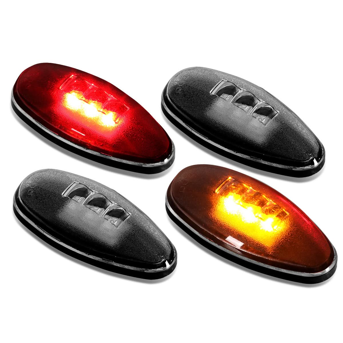 01-14 Chevy GMC Silverado Sierra 2500HD 3500HD Dually Fender Lights 4PC