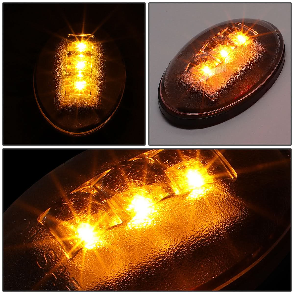 99-10 Ford F-250SD F-350SD F-450SD Dually Fender Lights 4pc Smoke