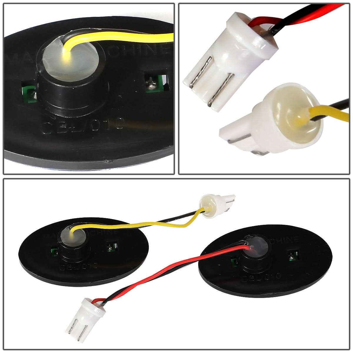 99-10 Ford F-250SD F-350SD F-450SD Dually Fender Lights 4pc Smoke