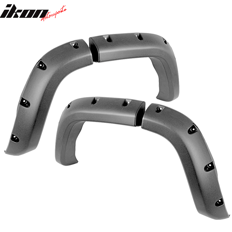 1984-2001 Jeep Cherokee XJ Pocket Rivet Black Wide Fender Flares PP