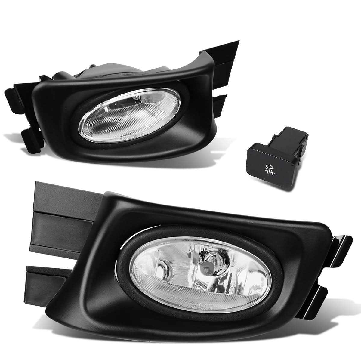 2003-2005 Honda Accord 4-Door Fog Lights with Switch - Clear H11
