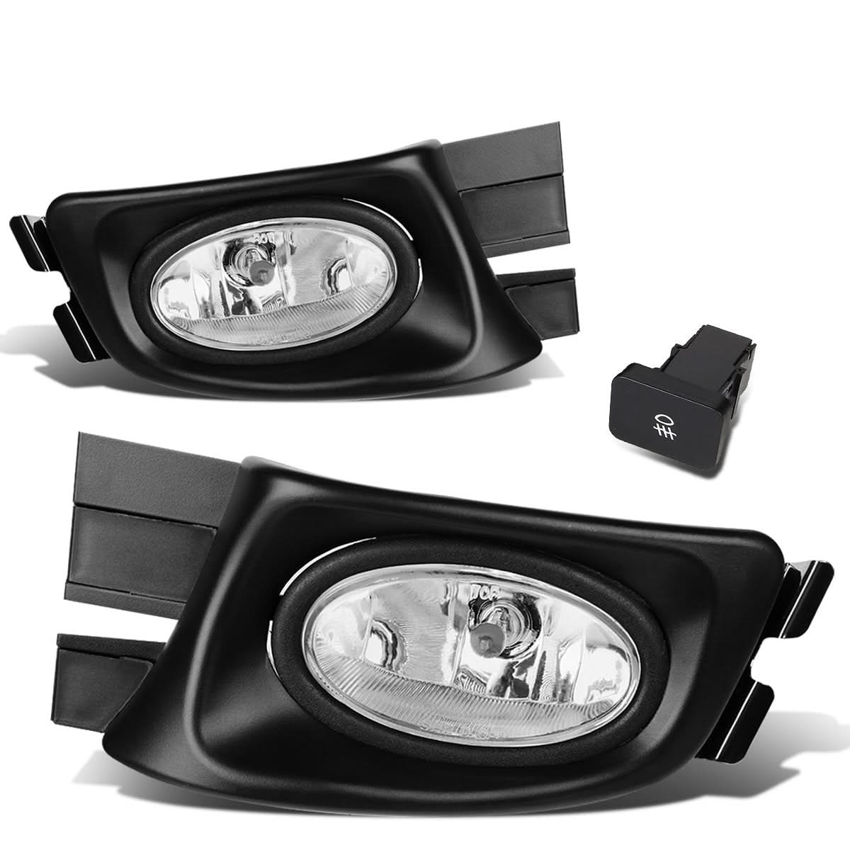 2003-2005 Honda Accord 4-Door Fog Lights with Switch - Clear H11