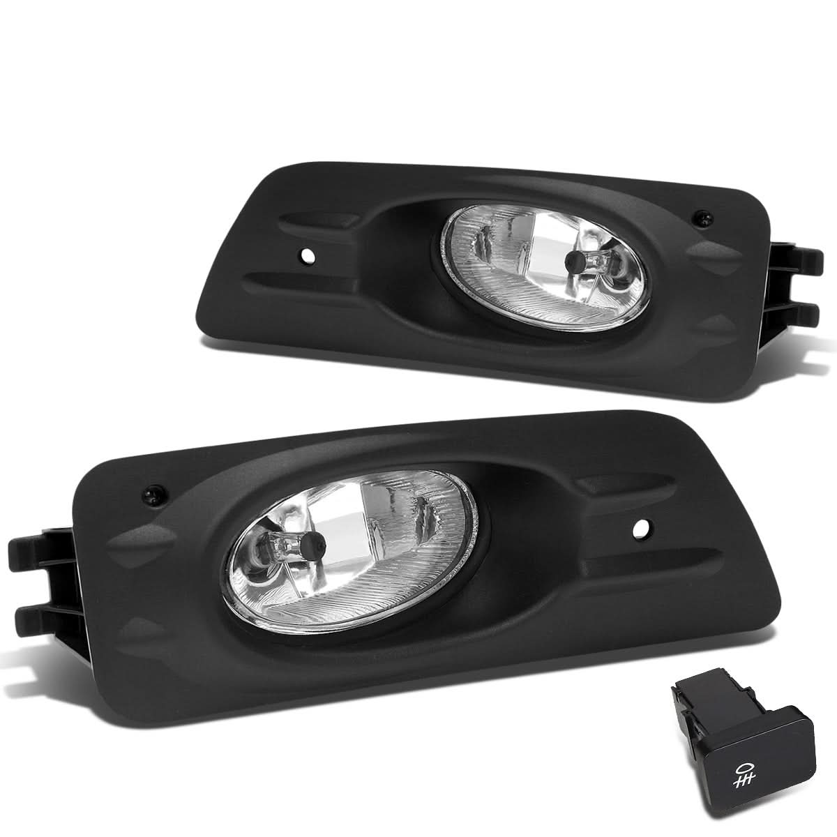 2006-2007 Honda Accord 4-Door Fog Lights w/ Switch H11 Clear