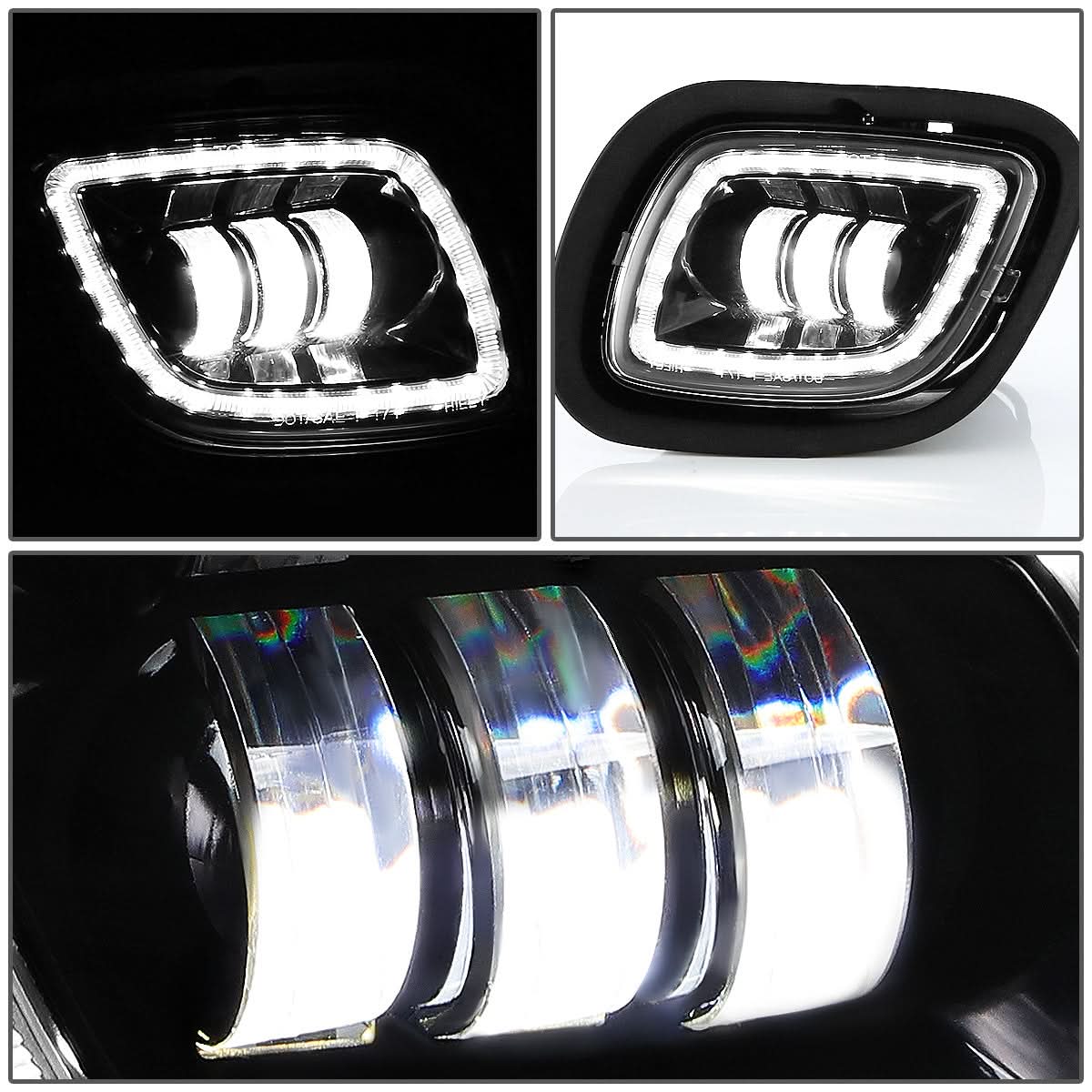 2008-2017 Freightliner Cascadia Black Fog Lights