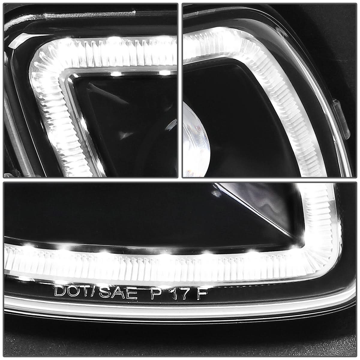 2008-2017 Freightliner Cascadia Black Fog Lights