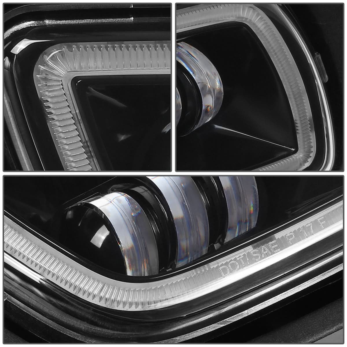 2008-2017 Freightliner Cascadia Black Fog Lights