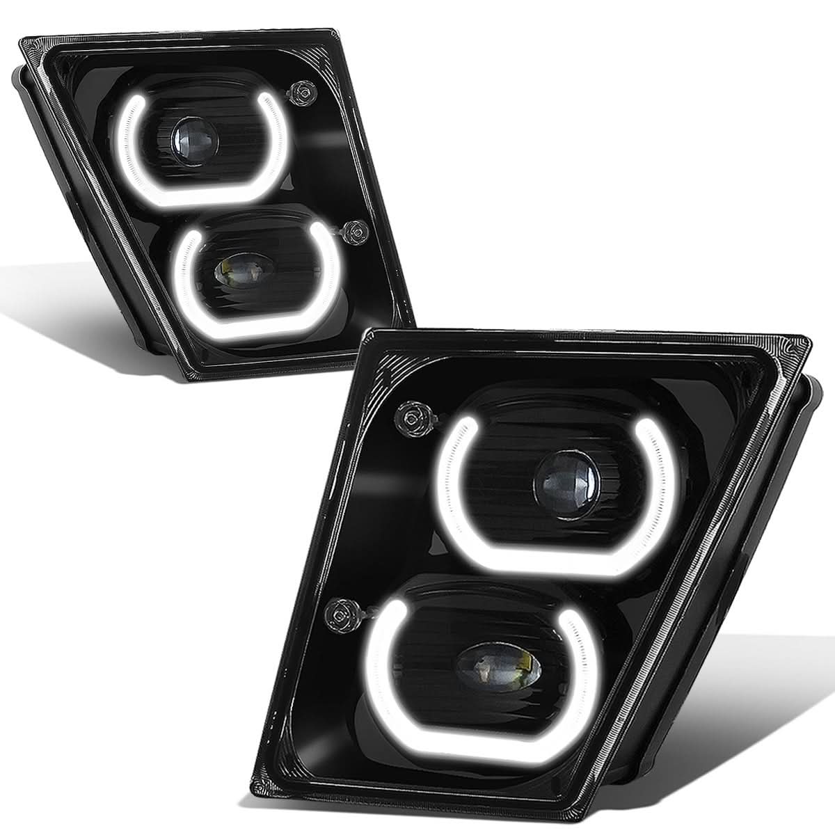 04-18 Volvo VN VNL Halo DRL Fog Lights - Black