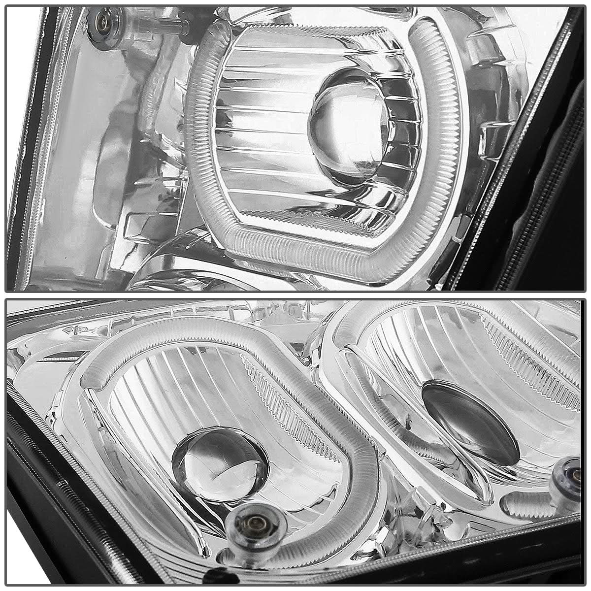 04-18 Volvo VN VNL Halo DRL Fog Lights - Clear Lens