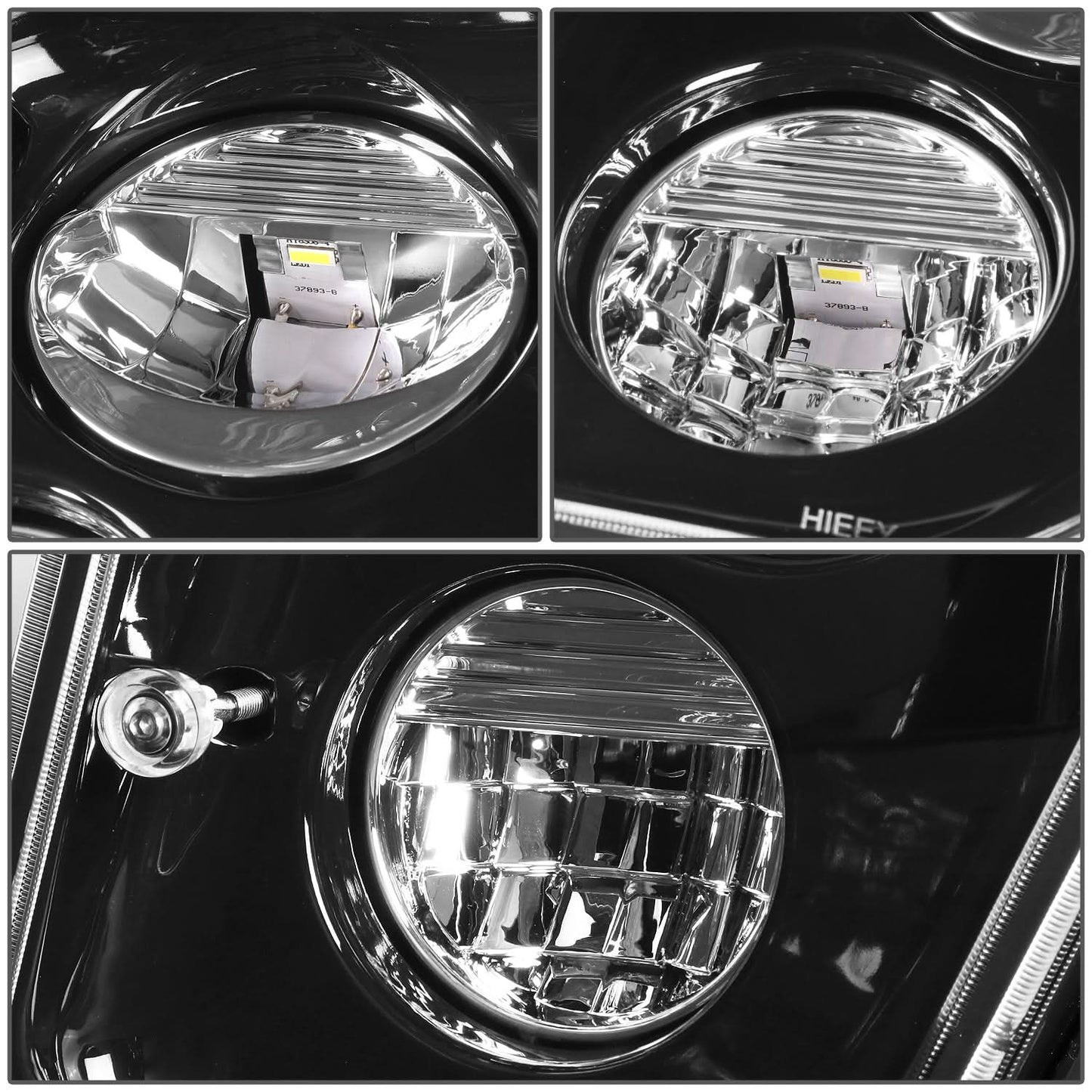 2003-2017 Volvo VN VNL VNM VNX LED Fog Lights - Black
