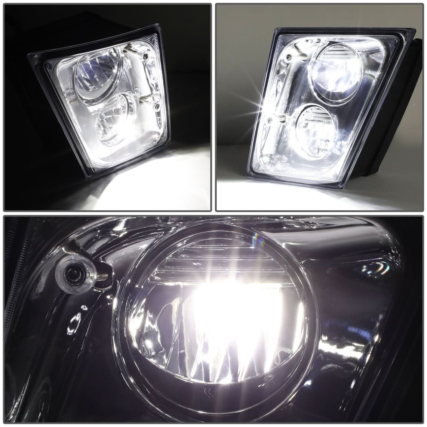 03-17 Volvo VN VNL VNM VNX LED Chrome Fog Lights