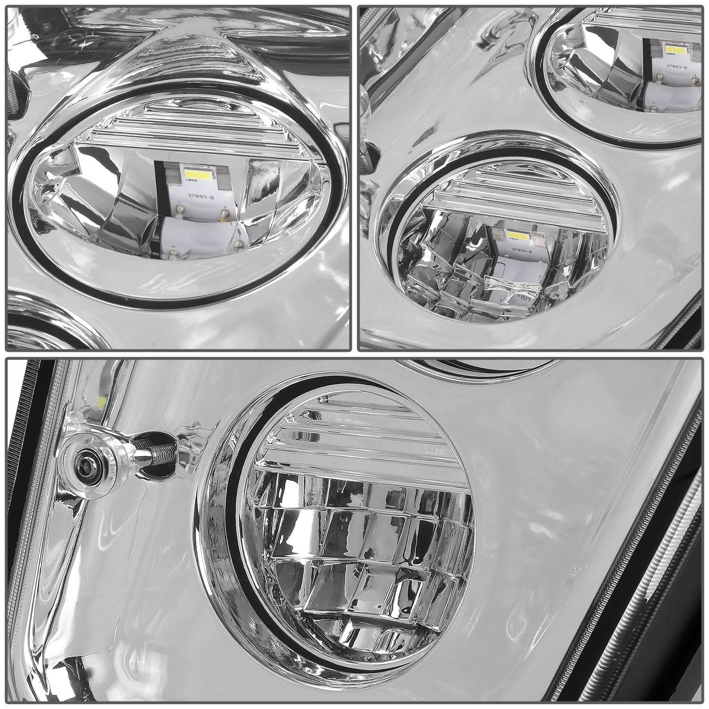 03-17 Volvo VN VNL VNM VNX LED Chrome Fog Lights