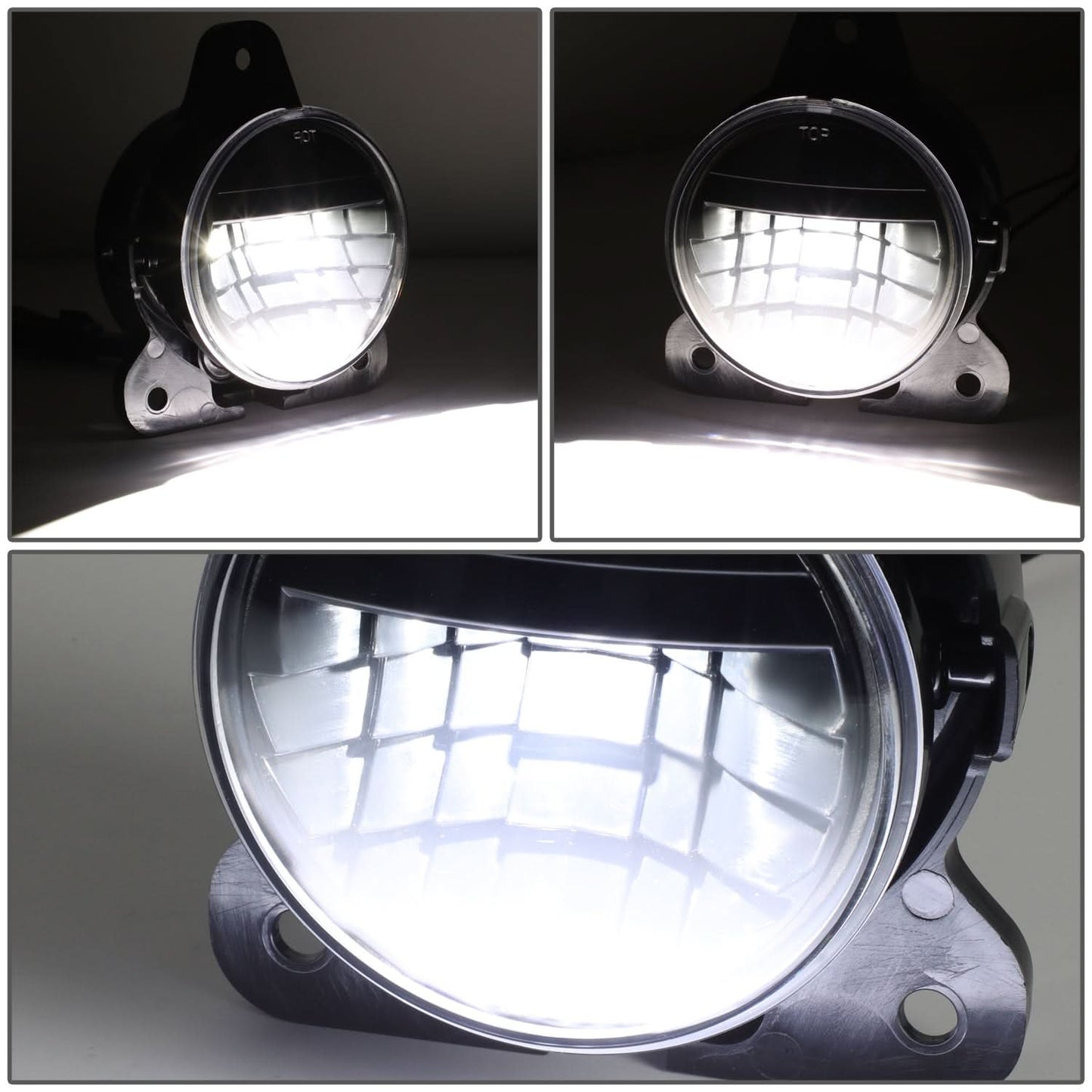 2018-2020 Volvo VNR Full LED Black Fog Lights - Reflector