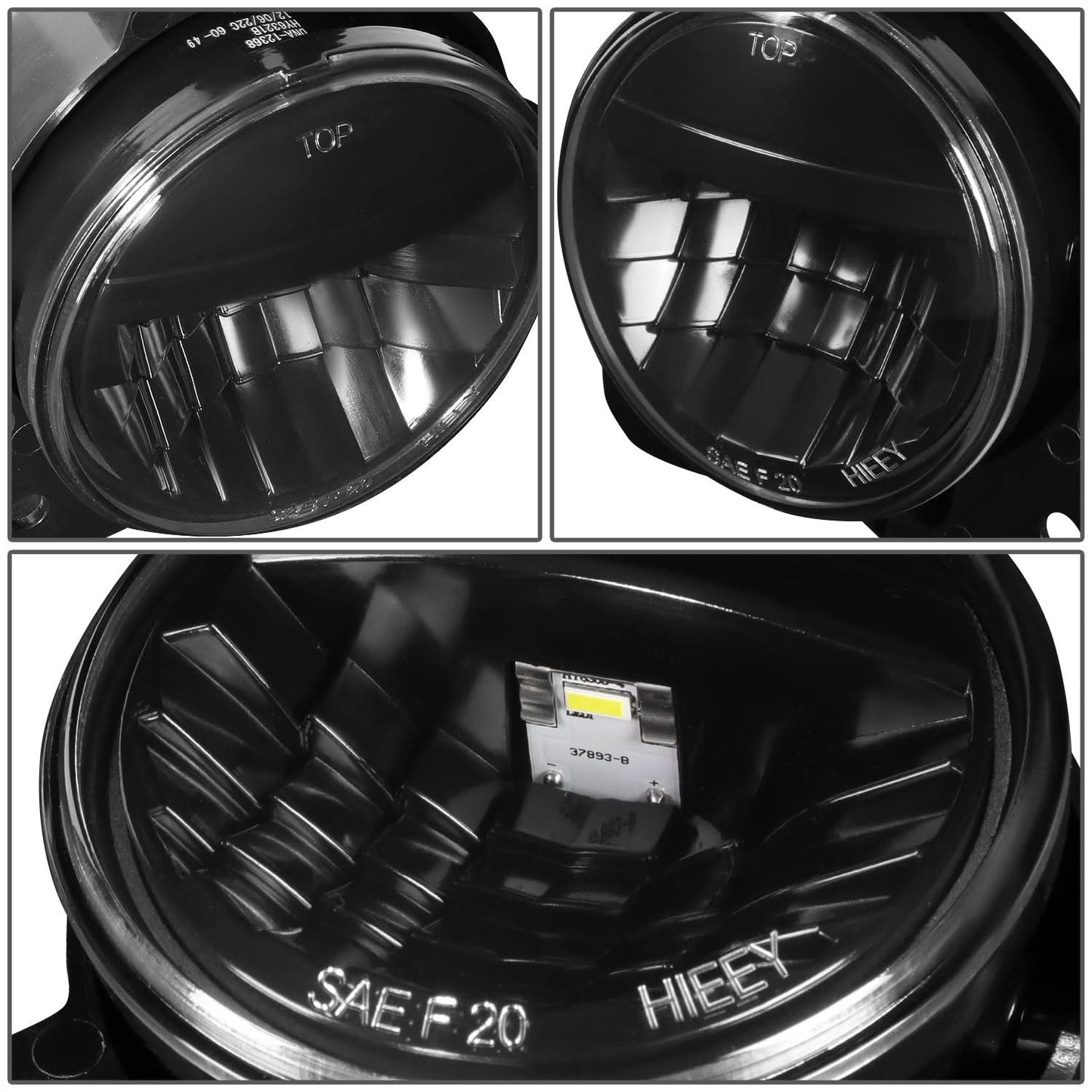 2018-2020 Volvo VNR Full LED Black Fog Lights - Reflector