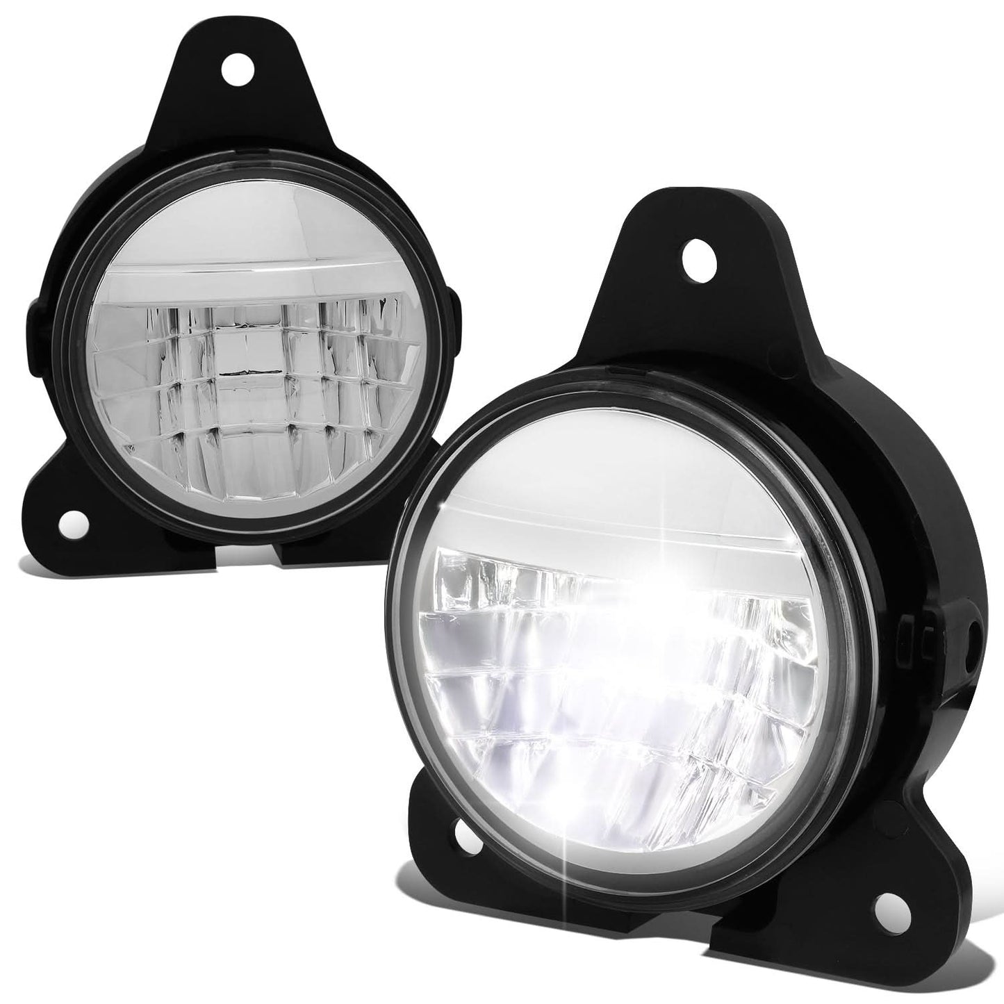 18-20 Volvo VNR Full LED Chrome Fog Lights - Reflector