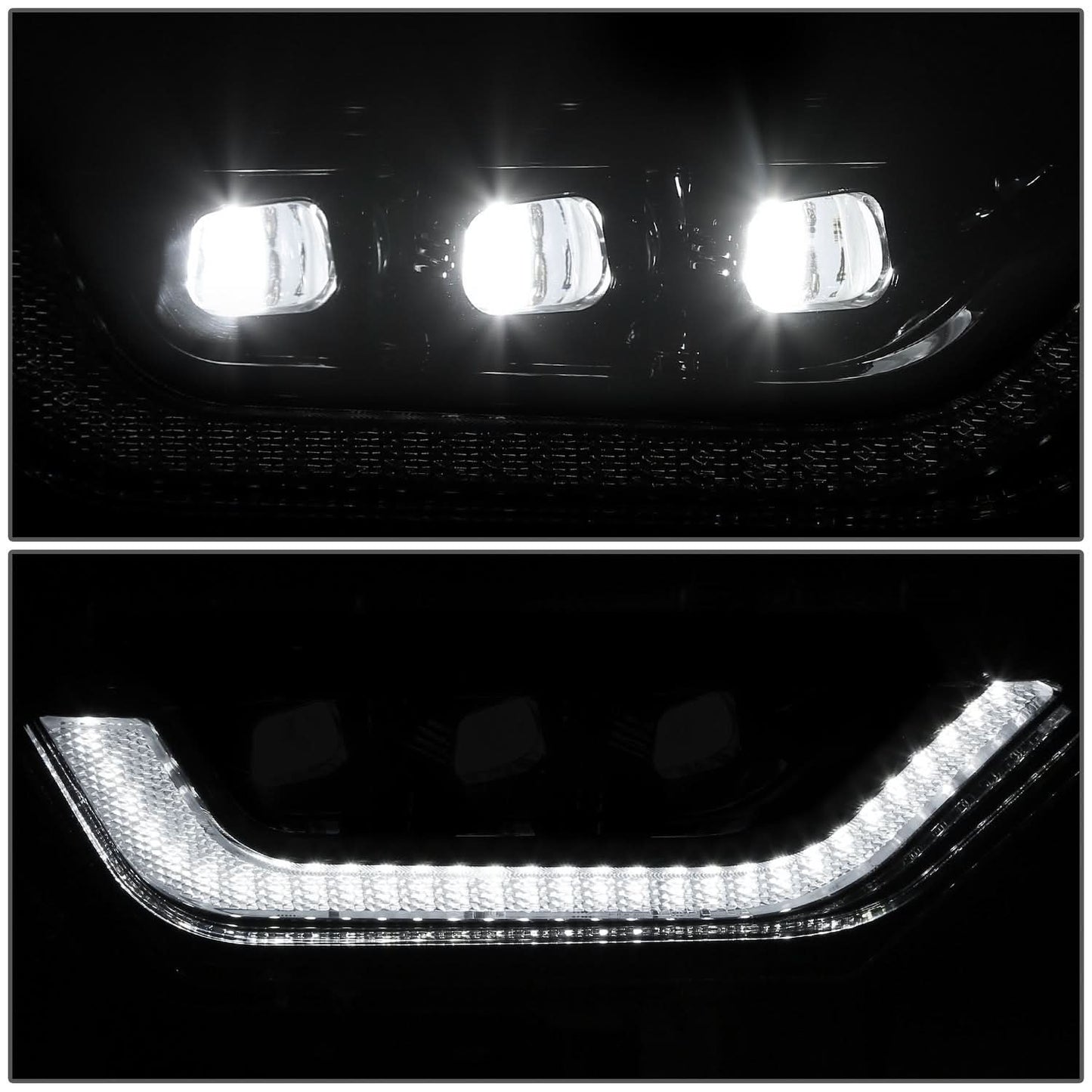 2021-2023 Ford F-150 LED Projector Fog Lights Black