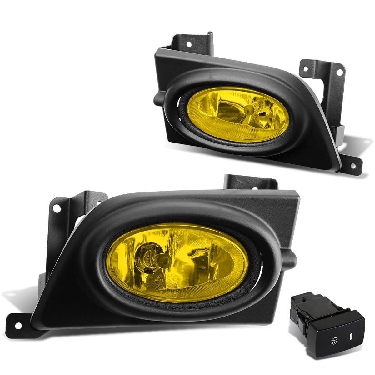 06-08 Honda Civic 4-Door Fog Lights w/ Switch & H11 Bulb - Amber