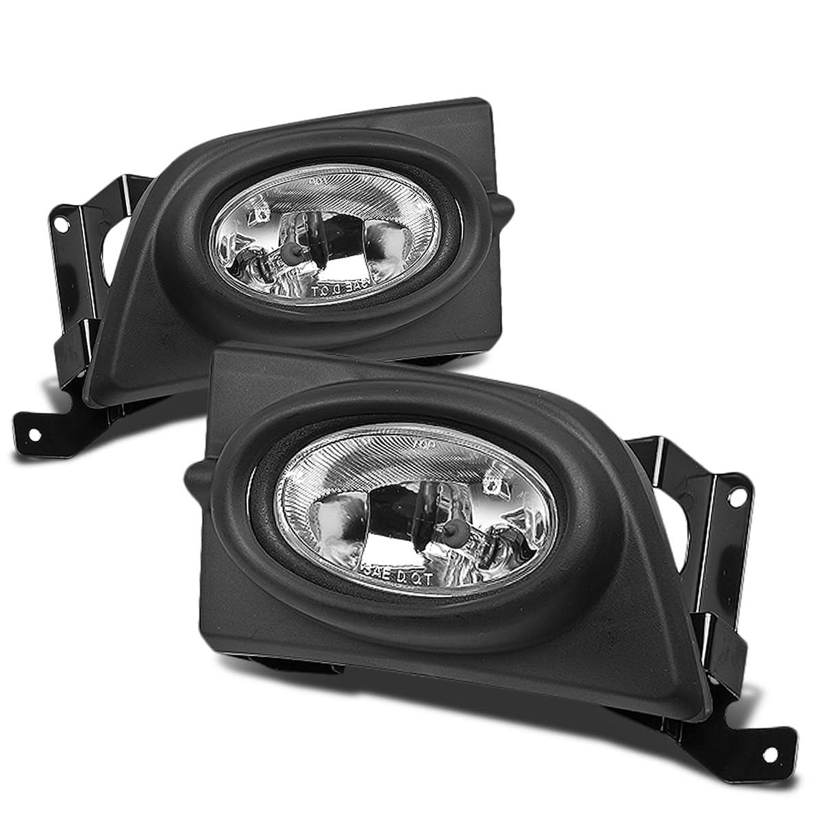 06-08 Honda Civic 4-Door Fog Lights w/ Switch Clear H11