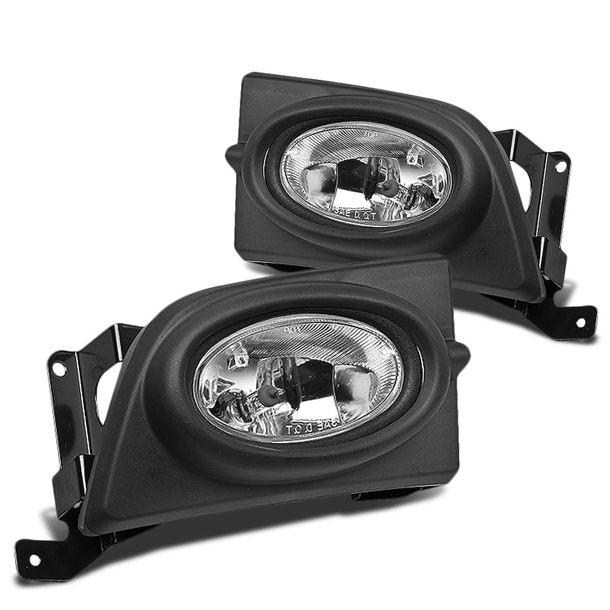 06-08 Honda Civic 4-Door Fog Lights w/ Switch Clear H11